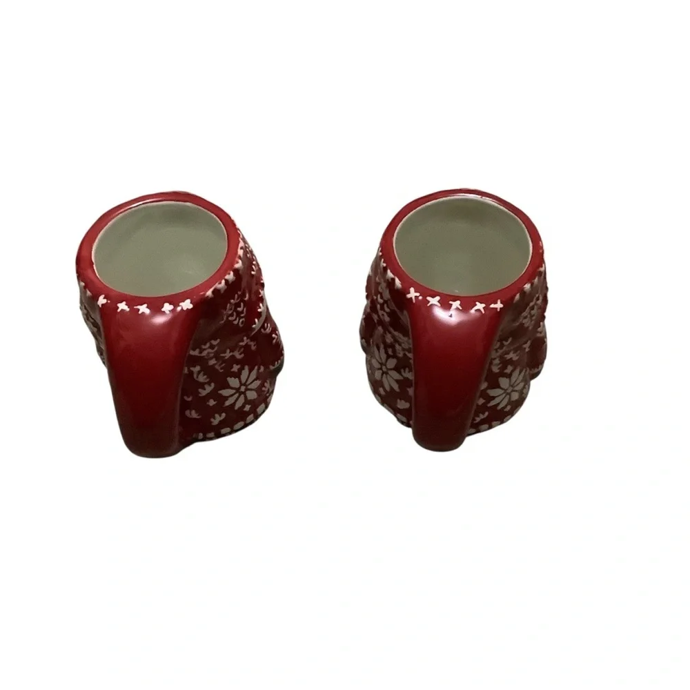 Pottery barn gnome Christmas mugs